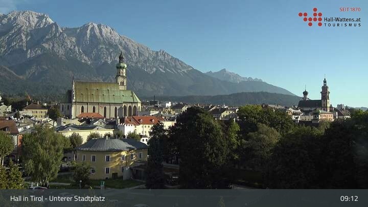 Archiv Foto Webcam Hall in Tirol - Unterer Stadtplatz