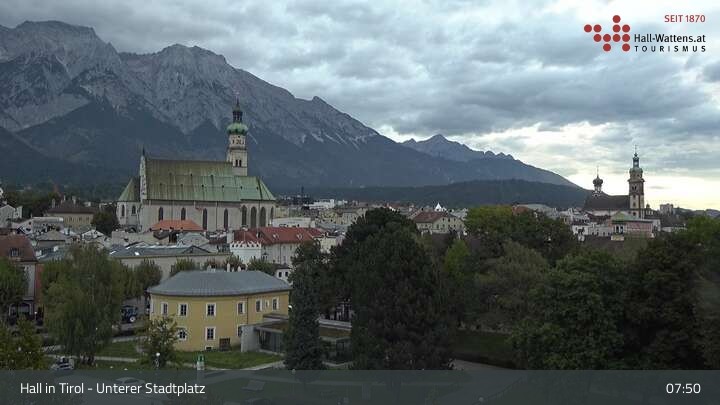 Archiv Foto Webcam Hall in Tirol - Unterer Stadtplatz