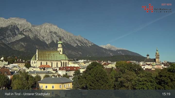 Archiv Foto Webcam Hall in Tirol - Unterer Stadtplatz