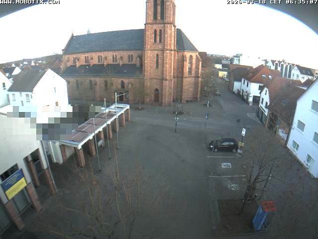 Archiv Foto Webcam Rodgau: Rathausplatz Jügesheim