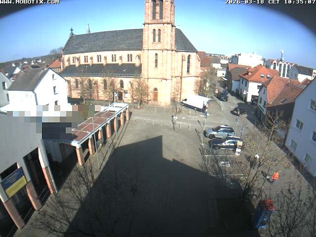 Archiv Foto Webcam Rodgau: Rathausplatz Jügesheim