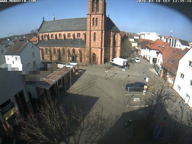 Archiv Foto Webcam Rodgau: Rathausplatz Jügesheim
