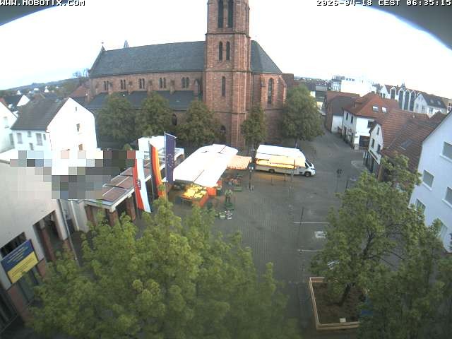 Archiv Foto Webcam Rodgau: Rathausplatz Jügesheim
