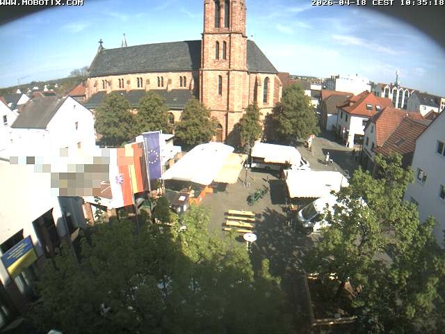 Archiv Foto Webcam Rodgau: Rathausplatz Jügesheim