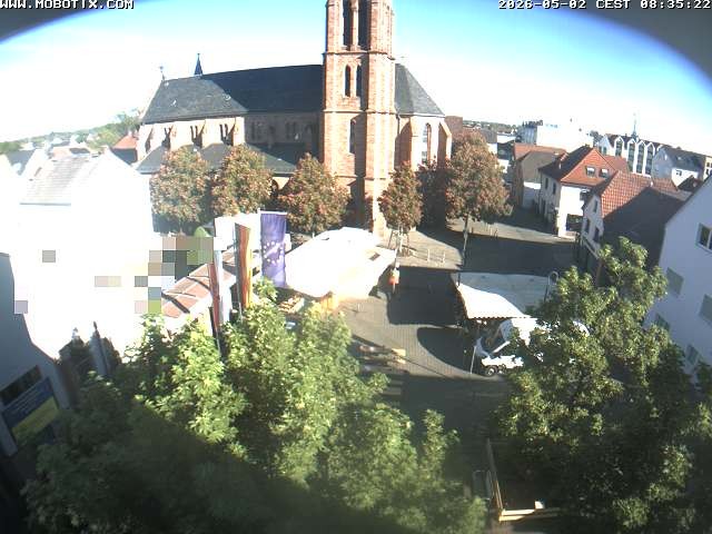Archiv Foto Webcam Rodgau: Rathausplatz Jügesheim