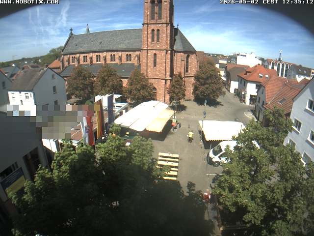 Archiv Foto Webcam Rodgau: Rathausplatz Jügesheim