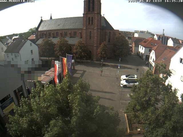 Archiv Foto Webcam Rodgau: Rathausplatz Jügesheim