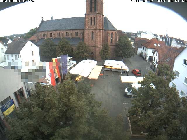 Archiv Foto Webcam Rodgau: Rathausplatz Jügesheim