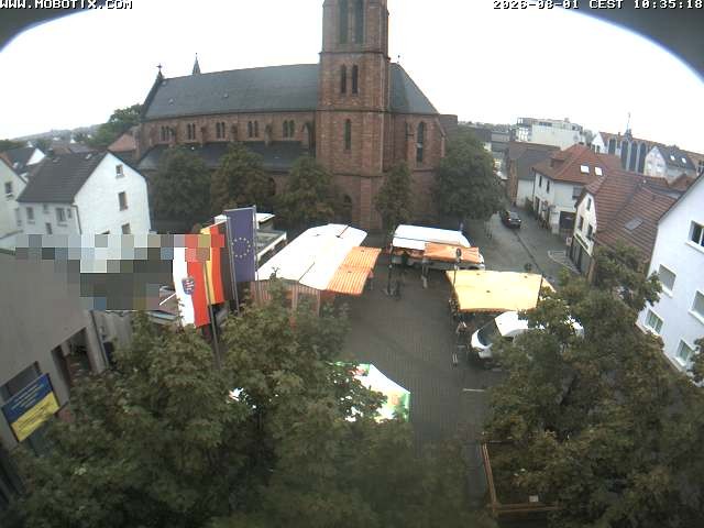 Archiv Foto Webcam Rodgau: Rathausplatz Jügesheim