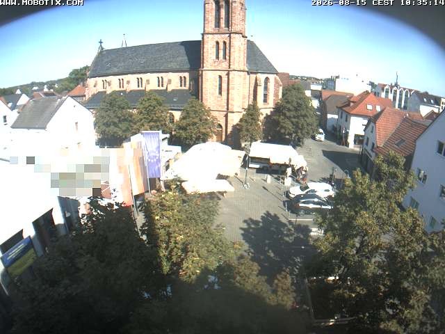 Archiv Foto Webcam Rodgau: Rathausplatz Jügesheim
