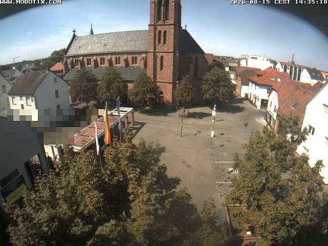 Archiv Foto Webcam Rodgau: Rathausplatz Jügesheim