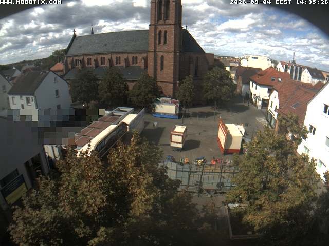 Archiv Foto Webcam Rodgau: Rathausplatz Jügesheim