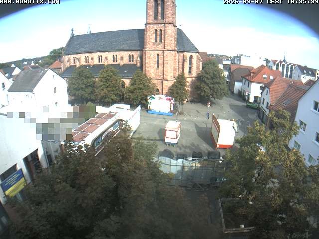 Archiv Foto Webcam Rodgau: Rathausplatz Jügesheim