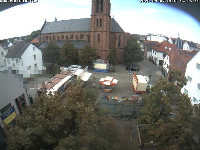 Archiv Foto Webcam Rodgau: Rathausplatz Jügesheim