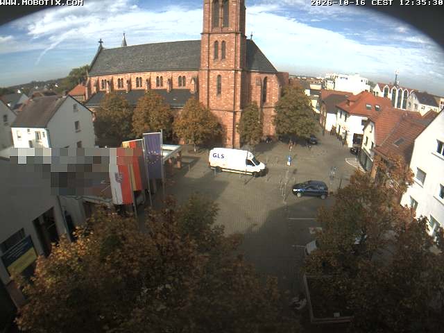 Archiv Foto Webcam Rodgau: Rathausplatz Jügesheim