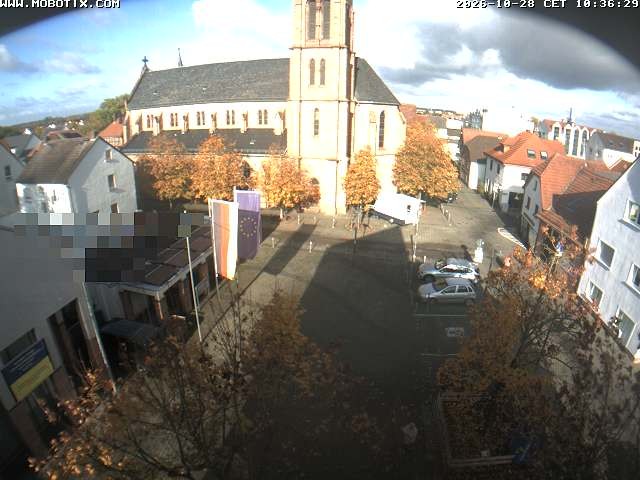 Archiv Foto Webcam Rodgau: Rathausplatz Jügesheim