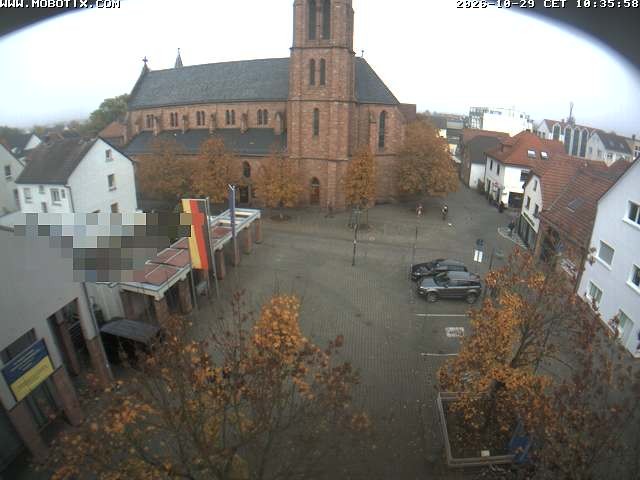 Archiv Foto Webcam Rodgau: Rathausplatz Jügesheim