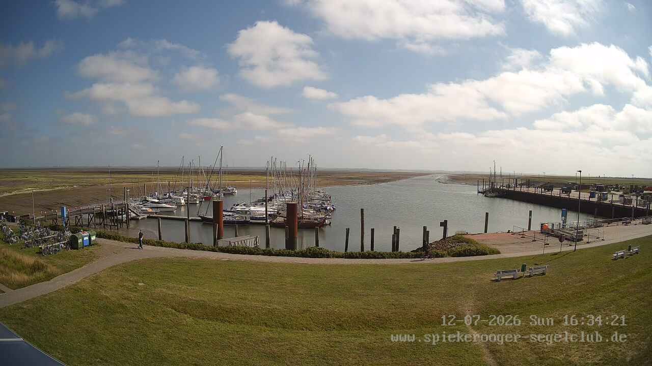Archived image Webcam Sailing Club Spiekeroog