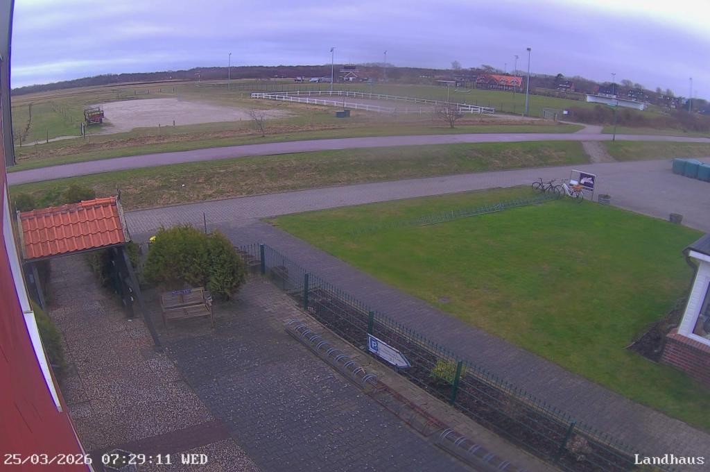 Archiv Foto Webcam Langeoog: Landhaus am Schniederdamm