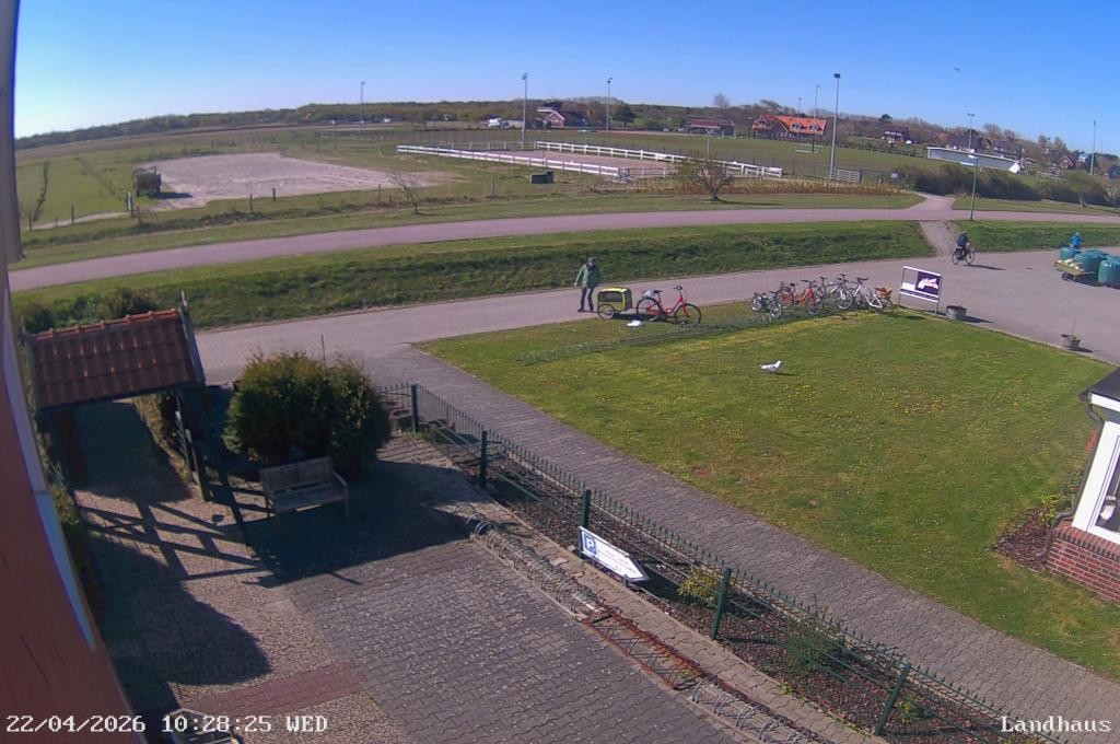 Archiv Foto Webcam Langeoog: Landhaus am Schniederdamm