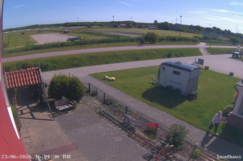 Archiv Foto Webcam Langeoog: Landhaus am Schniederdamm