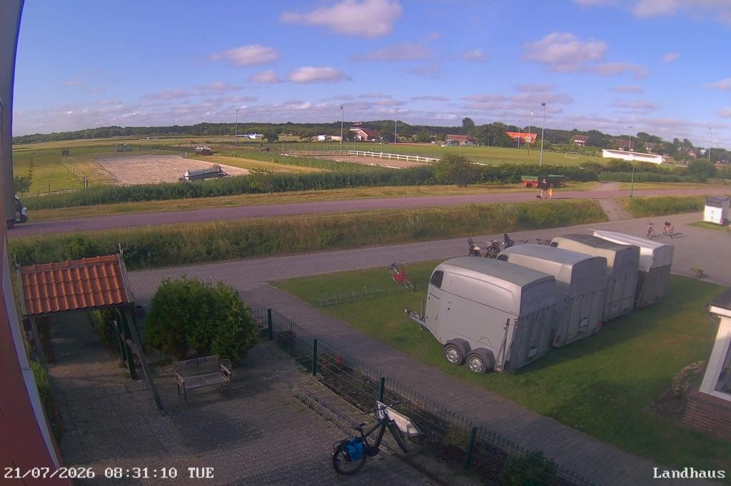 Archiv Foto Webcam Langeoog: Landhaus am Schniederdamm