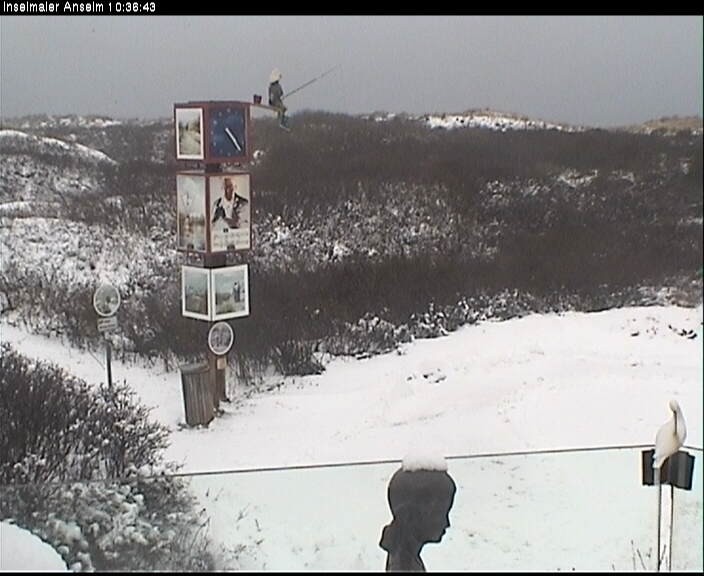 Archiv Foto Webcam Langeoog: Atelierausblick Inselmaler Anselm