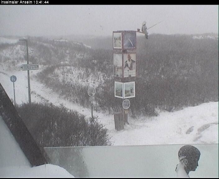 Archiv Foto Webcam Langeoog: Atelierausblick Inselmaler Anselm