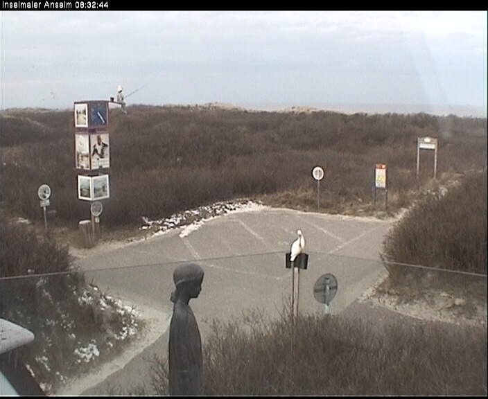Archiv Foto Webcam Langeoog: Atelierausblick Inselmaler Anselm