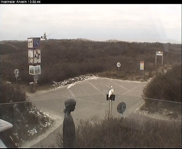 Archiv Foto Webcam Langeoog: Atelierausblick Inselmaler Anselm