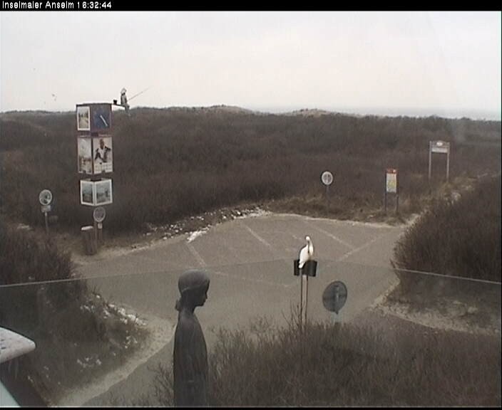Archiv Foto Webcam Langeoog: Atelierausblick Inselmaler Anselm