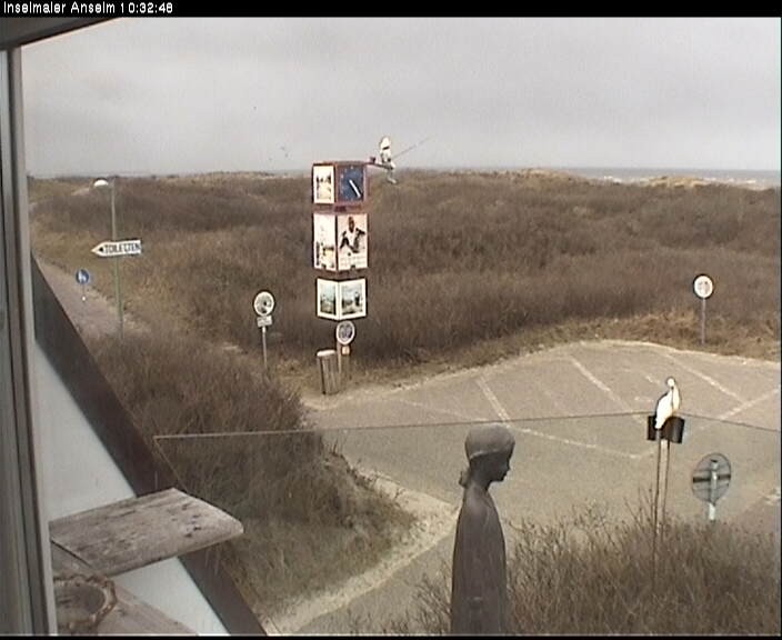 Archiv Foto Webcam Langeoog: Atelierausblick Inselmaler Anselm