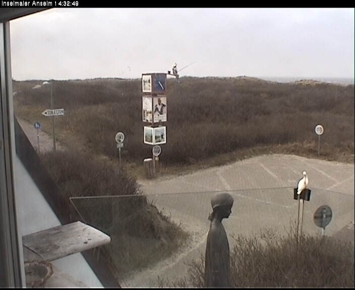 Archiv Foto Webcam Langeoog: Atelierausblick Inselmaler Anselm