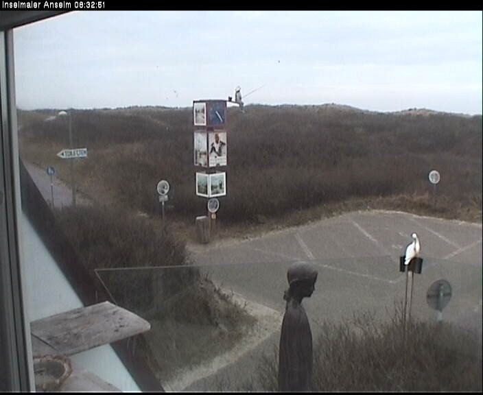 Archiv Foto Webcam Langeoog: Atelierausblick Inselmaler Anselm
