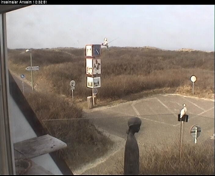 Archiv Foto Webcam Langeoog: Atelierausblick Inselmaler Anselm