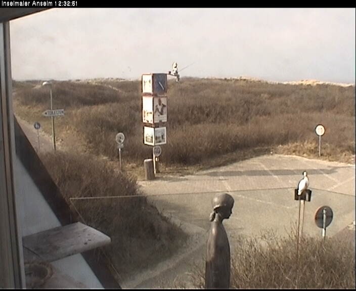 Archiv Foto Webcam Langeoog: Atelierausblick Inselmaler Anselm