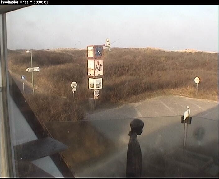 Archiv Foto Webcam Langeoog: Atelierausblick Inselmaler Anselm