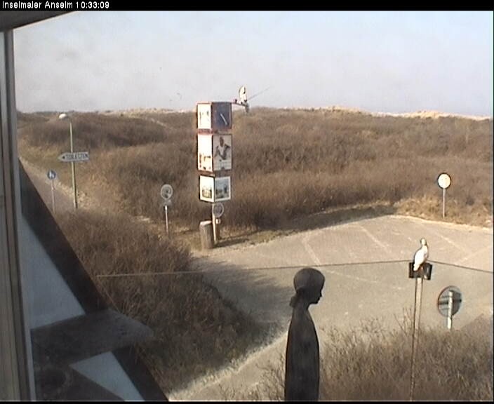 Archiv Foto Webcam Langeoog: Atelierausblick Inselmaler Anselm