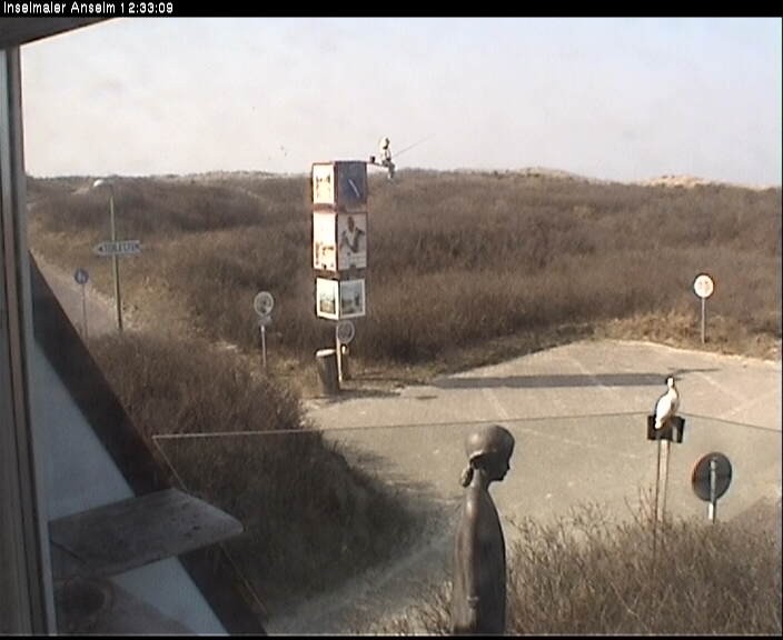 Archiv Foto Webcam Langeoog: Atelierausblick Inselmaler Anselm