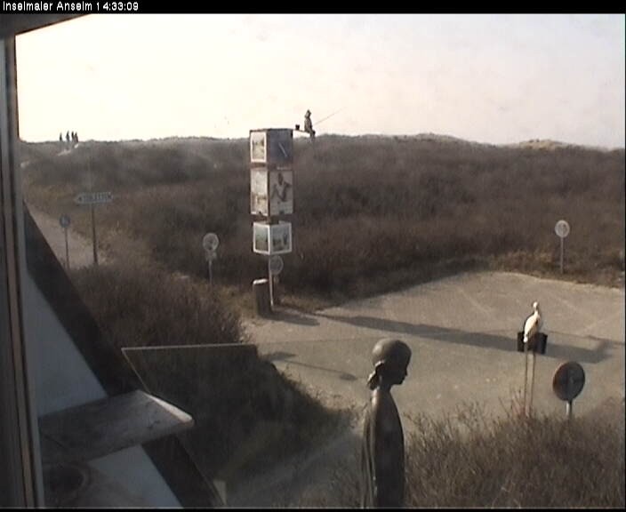 Archiv Foto Webcam Langeoog: Atelierausblick Inselmaler Anselm