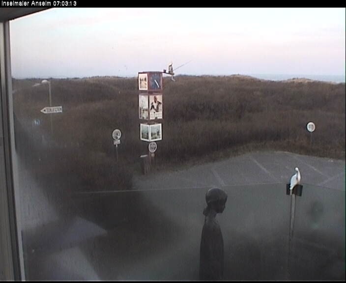 Archiv Foto Webcam Langeoog: Atelierausblick Inselmaler Anselm