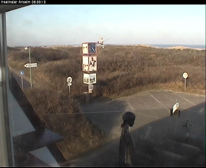 Archiv Foto Webcam Langeoog: Atelierausblick Inselmaler Anselm