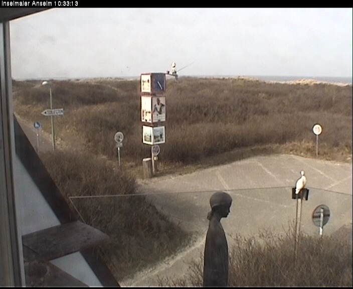 Archiv Foto Webcam Langeoog: Atelierausblick Inselmaler Anselm