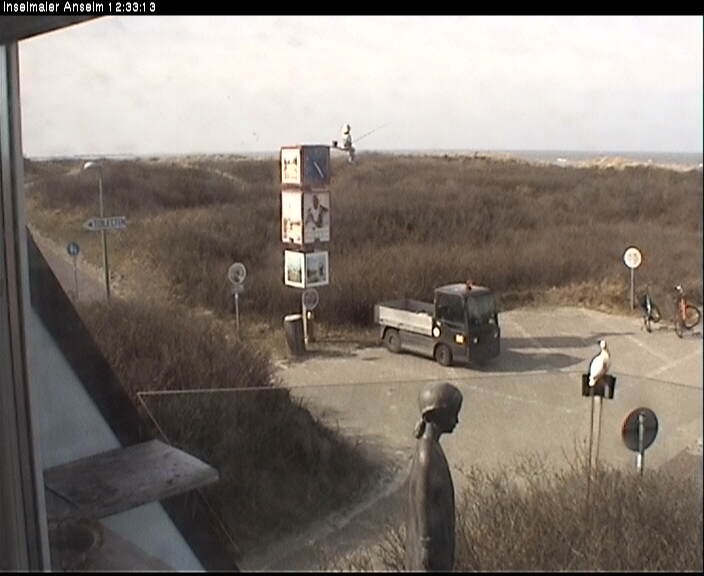 Archiv Foto Webcam Langeoog: Atelierausblick Inselmaler Anselm