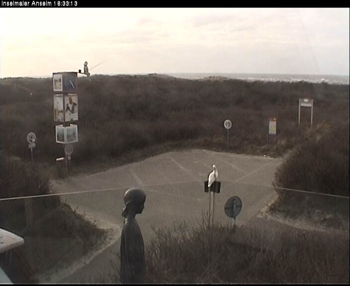 Archiv Foto Webcam Langeoog: Atelierausblick Inselmaler Anselm