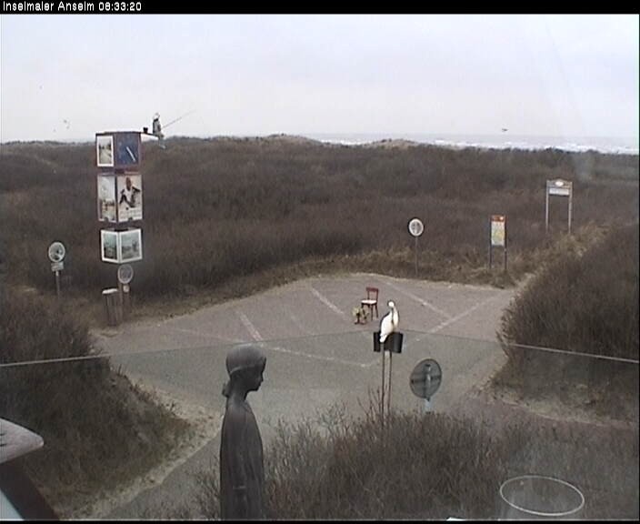 Archiv Foto Webcam Langeoog: Atelierausblick Inselmaler Anselm