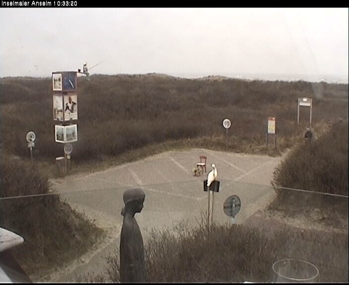 Archiv Foto Webcam Langeoog: Atelierausblick Inselmaler Anselm