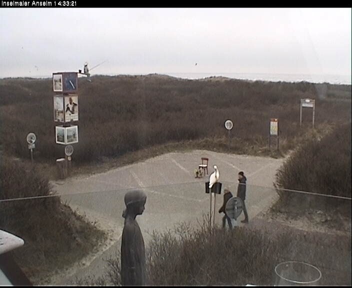 Archiv Foto Webcam Langeoog: Atelierausblick Inselmaler Anselm