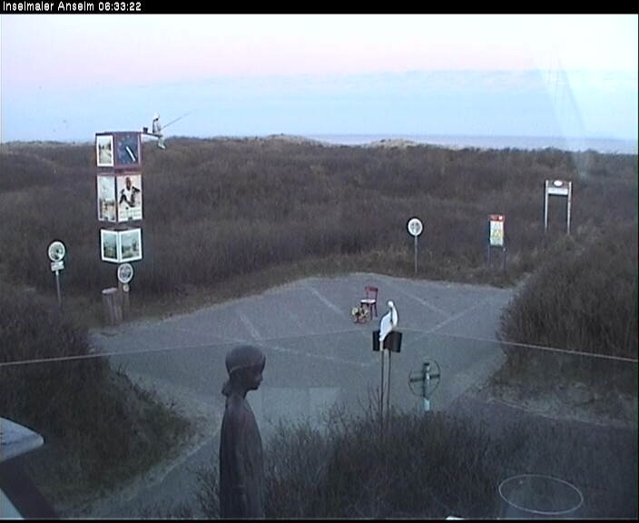 Archiv Foto Webcam Langeoog: Atelierausblick Inselmaler Anselm