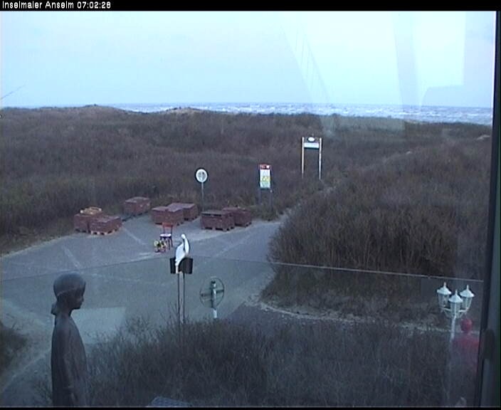 Archiv Foto Webcam Langeoog: Atelierausblick Inselmaler Anselm